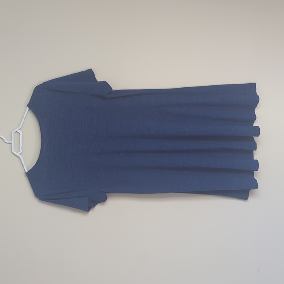 Navy Blue Linen T-Shirt Dress/Tunic - Picture 3 of 3